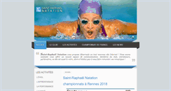 Desktop Screenshot of natation-saintraphael.com