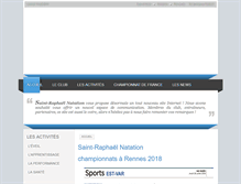 Tablet Screenshot of natation-saintraphael.com